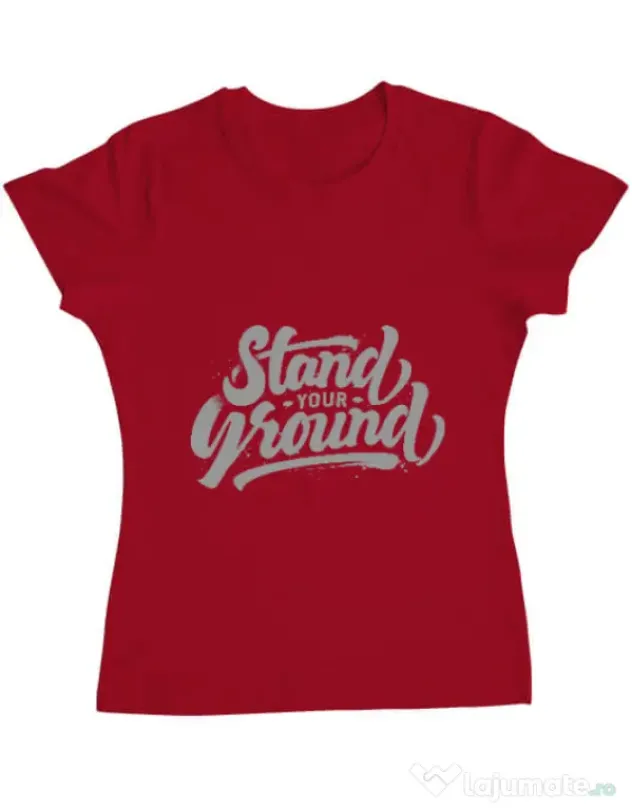 Tricou ADLER dama Stand Your Ground Rosu