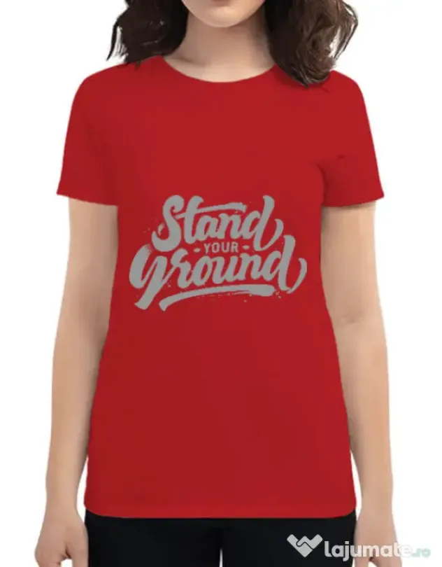 Tricou ADLER dama Stand Your Ground Rosu