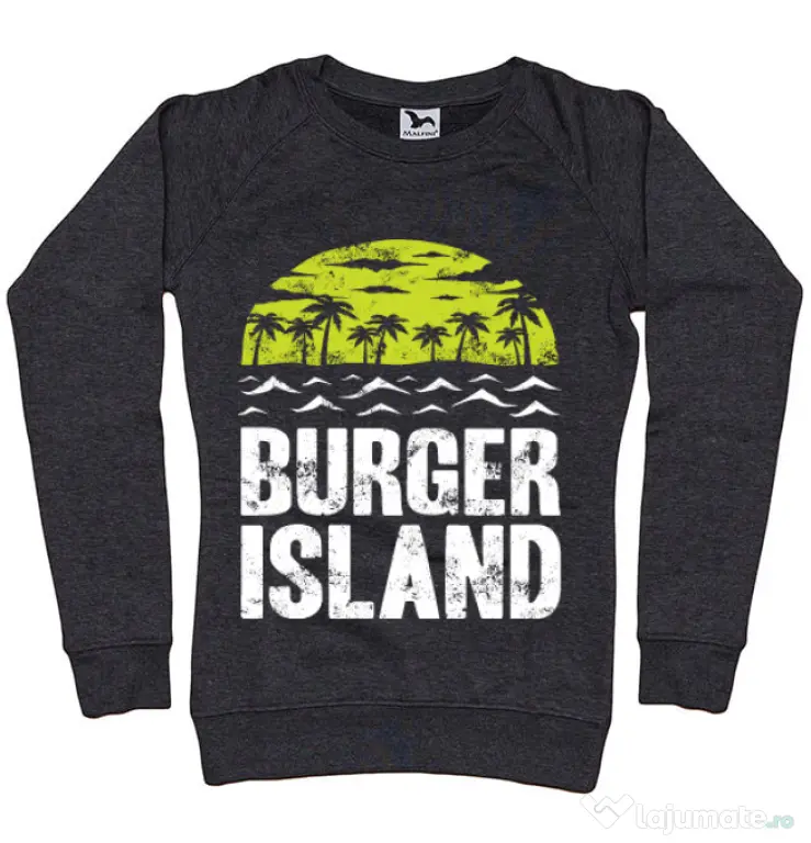 Bluza ADLER dama Burger island Negru melanj