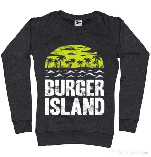 Bluza ADLER dama Burger island Negru melanj