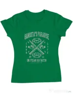 Tricou ADLER dama Gangstas Paradise Verde mediu