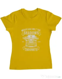 Tricou ADLER dama Shadows Of Thoughts Galben