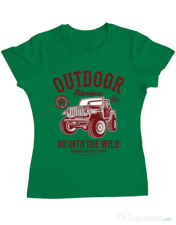 Tricou ADLER dama Outdoor Adventure Verde mediu