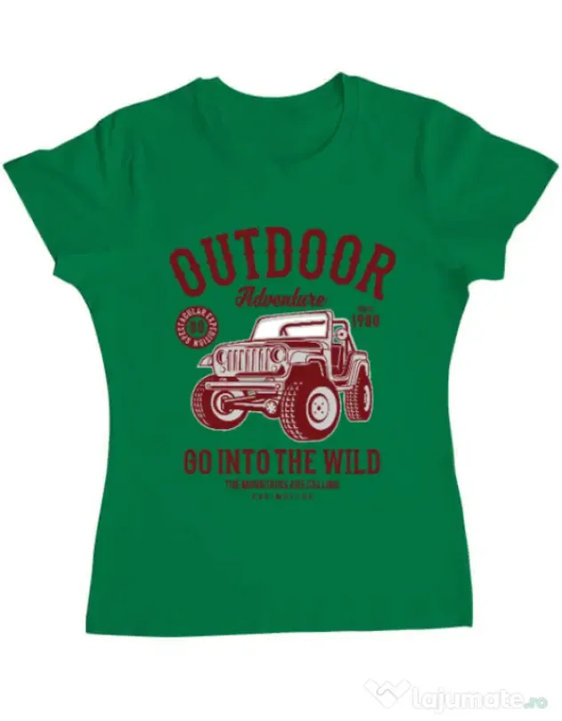 Tricou ADLER dama Outdoor Adventure Verde mediu