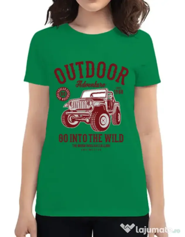 Tricou ADLER dama Outdoor Adventure Verde mediu
