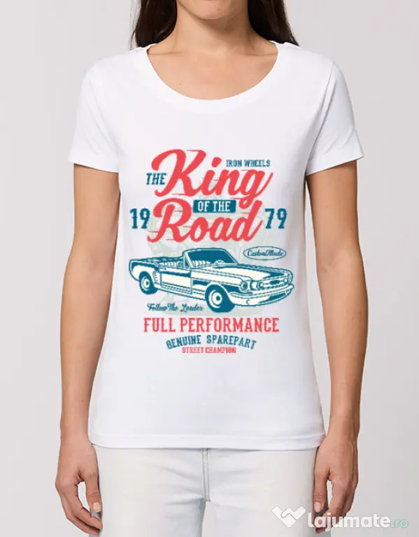 Tricou STANLEY STELLA dama King Of The Road Alb