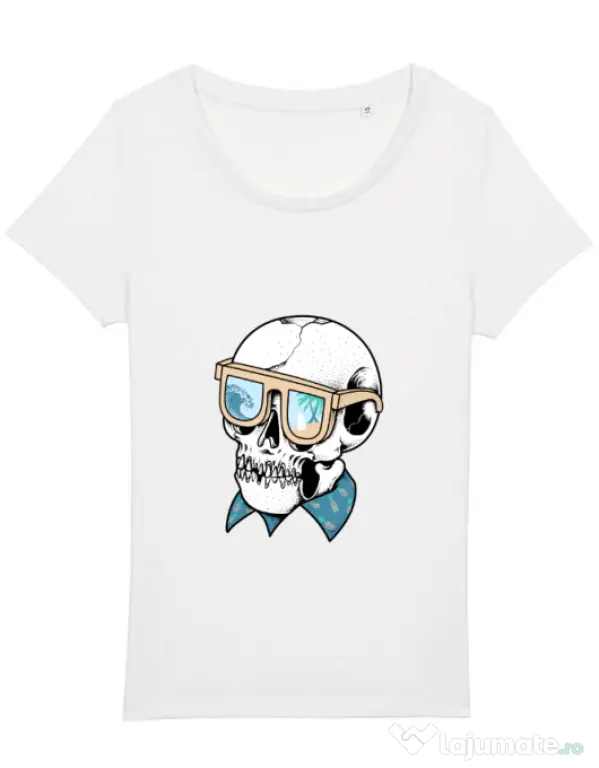 Tricou STANLEY STELLA dama Skull Holiday Alb