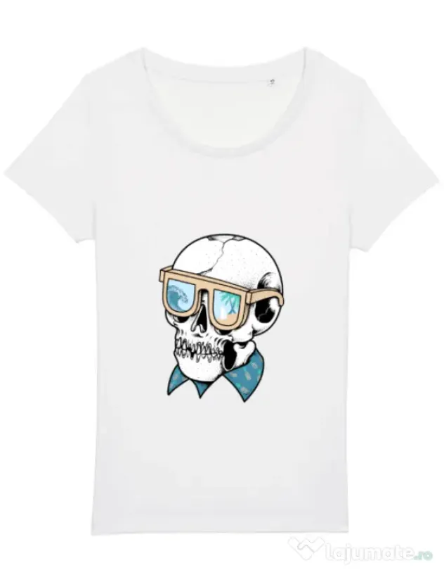 Tricou STANLEY STELLA dama Skull Holiday Alb