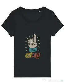 Tricou STANLEY STELLA dama Yes You Can Negru