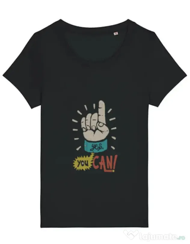 Tricou STANLEY STELLA dama Yes You Can Negru