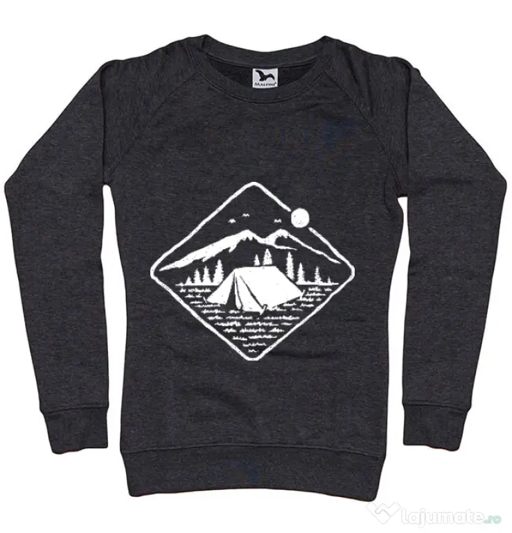 Bluza ADLER dama Camp Mode ON Negru melanj