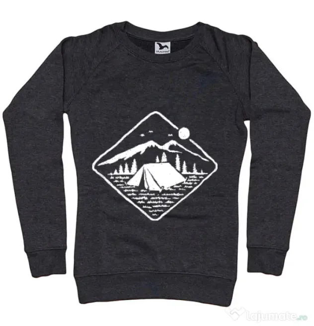 Bluza ADLER dama Camp Mode ON Negru melanj
