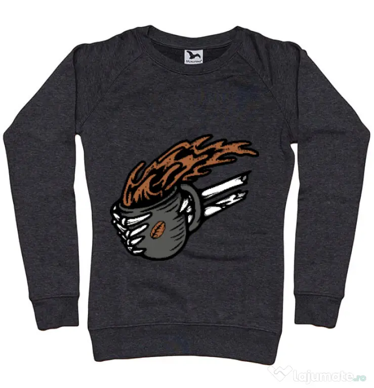 Bluza ADLER dama Coffee First Negru melanj
