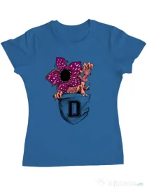 Tricou ADLER dama Free hugs Albastru azuriu