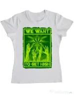 Tricou ADLER dama High zombies Alb