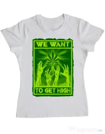 Tricou ADLER dama High zombies Alb