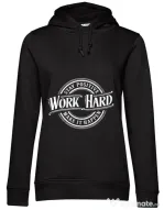 Hoodie dama cu gluga Work Hard Negru