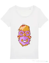 Tricou STANLEY STELLA dama Homer Donut Alb