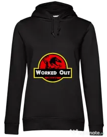 Hoodie dama cu gluga Worked Out Negru
