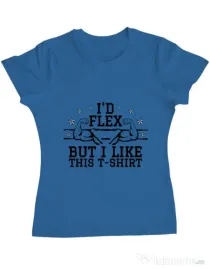 Tricou ADLER dama I like this tshirt Albastru azuriu