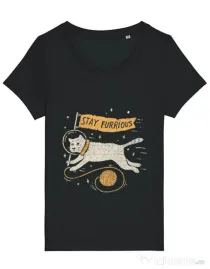 Tricou STANLEY STELLA dama Stay Furrious Negru