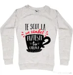 Bluza ADLER dama Te scot la un zambet Migdala melanj