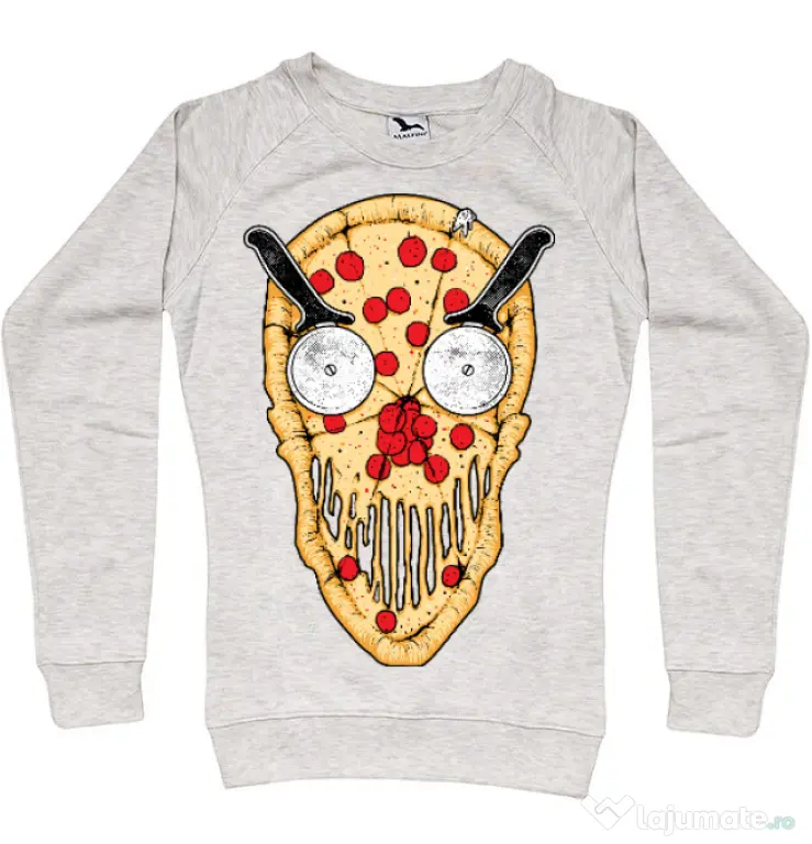 Bluza ADLER dama Pizza skull Migdala melanj
