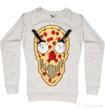 Bluza ADLER dama Pizza skull Migdala melanj