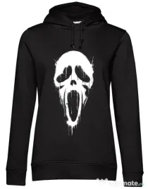 Hoodie dama cu gluga Bloody scream Negru