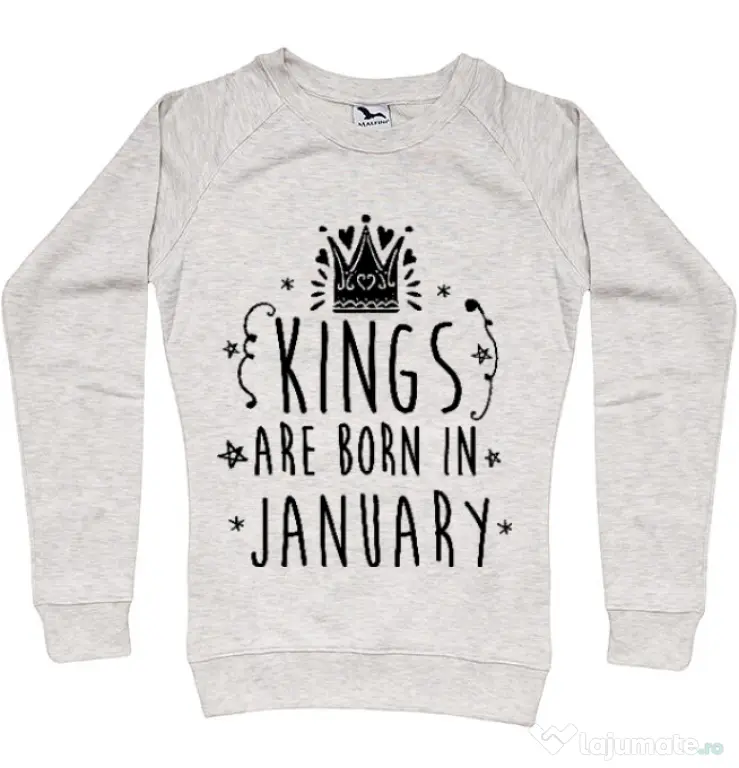 Bluza ADLER dama Kings are born in January Migdala melanj