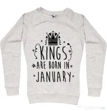 Bluza ADLER dama Kings are born in January Migdala melanj