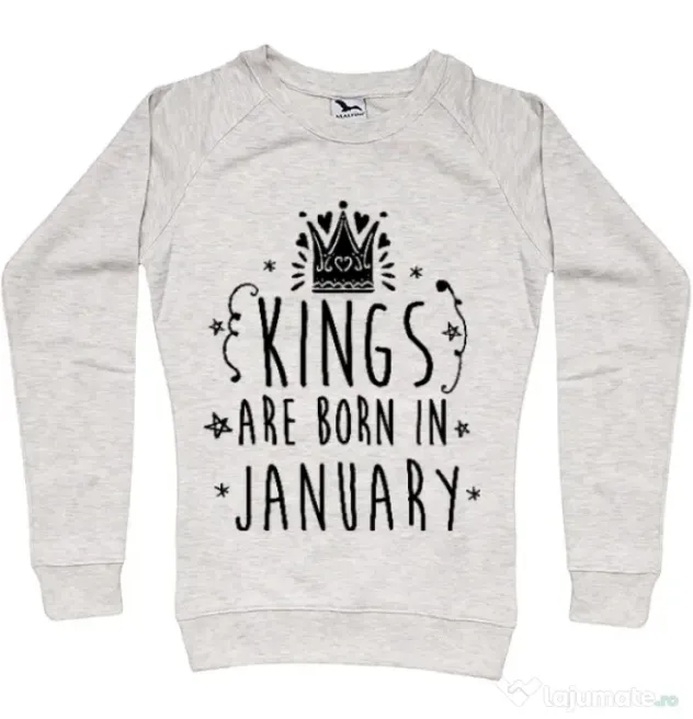 Bluza ADLER dama Kings are born in January Migdala melanj