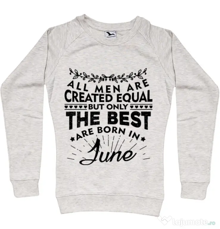 Bluza ADLER dama The best men are born in June Migdala melanj