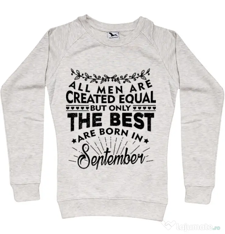 Bluza ADLER dama The best men are born in september Migdala melanj