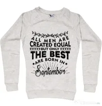 Bluza ADLER dama The best men are born in september Migdala melanj