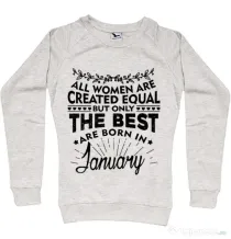 Bluza ADLER dama The best women are born in January Migdala melanj