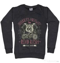 Bluza ADLER dama Highway 66 Negru melanj