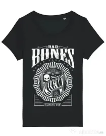 Tricou STANLEY STELLA dama Bad bones crew always win Negru