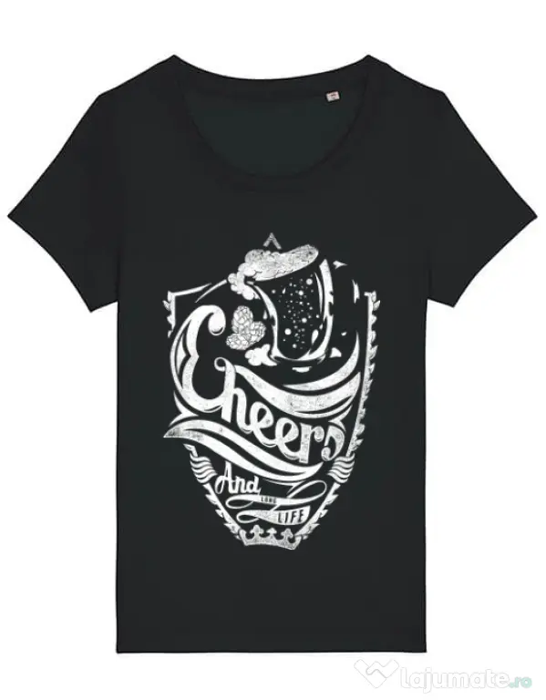 Tricou STANLEY STELLA dama Cheers Negru