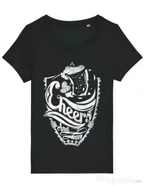 Tricou STANLEY STELLA dama Cheers Negru