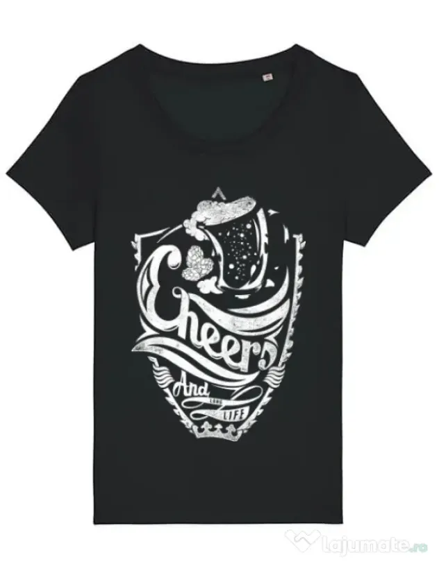 Tricou STANLEY STELLA dama Cheers Negru