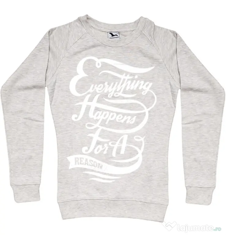 Bluza ADLER dama Everything happens for a reason Migdala melanj