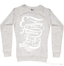 Bluza ADLER dama Everything happens for a reason Migdala melanj