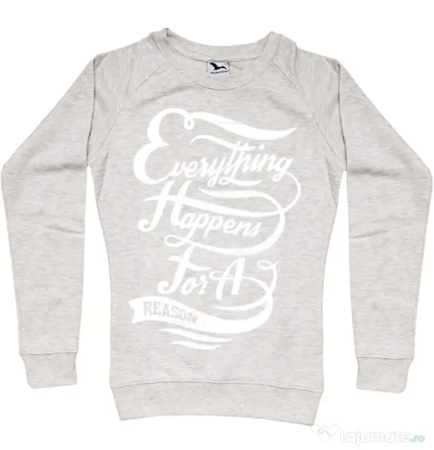 Bluza ADLER dama Everything happens for a reason Migdala melanj