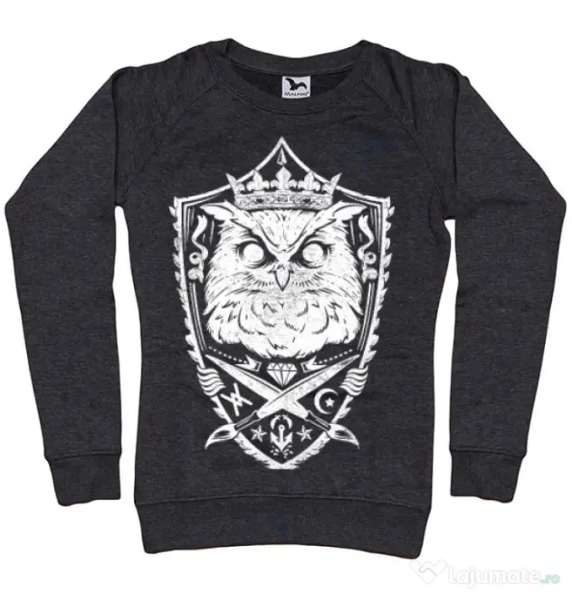 Bluza ADLER dama King of the night Negru melanj