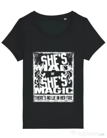 Tricou STANLEY STELLA dama Mad but magic Negru