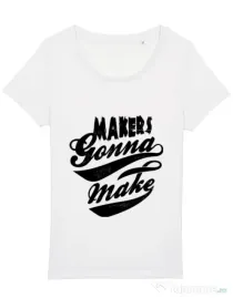 Tricou STANLEY STELLA dama Makers gonna make Alb