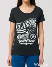 Tricou STANLEY STELLA dama Steel is real Negru