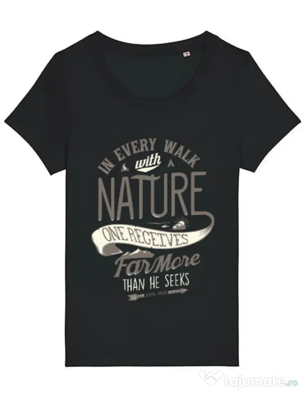 Tricou STANLEY STELLA dama Walk of nature Negru