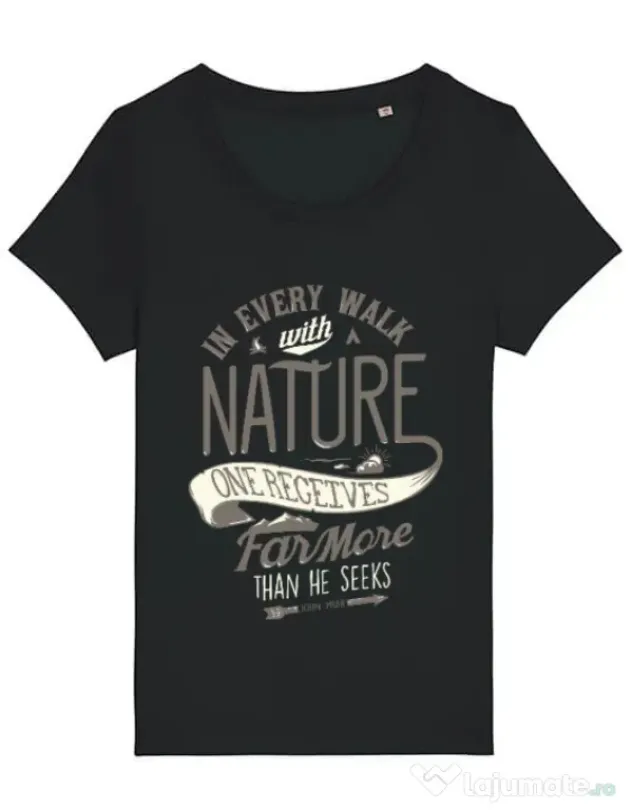 Tricou STANLEY STELLA dama Walk of nature Negru